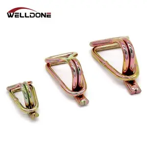 Australia Type 1-3inch Double J Hook with Keeper Swan Hook for Ratchet Strap