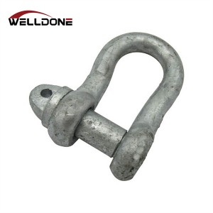 Galvanized BS3032 Screw Pin Large/Small Bow Shackle