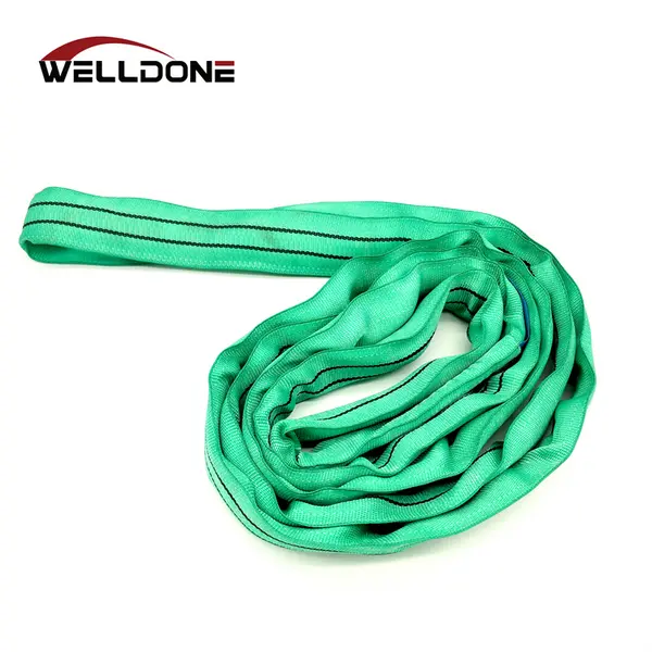 EN1492-2 WLL 2000KG 2T Polyester Endless Round Sling Safety Factor 7:1 Featured Image