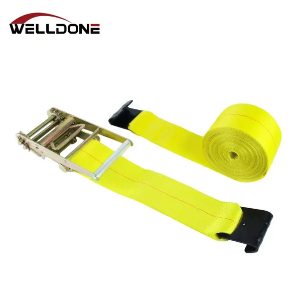 4 inch ratchet strap with flat hook