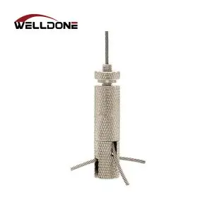 Lamp Fitting Lighting Wire Rope Hanging Hook Suspension Kit Adjustable Cable Gripper