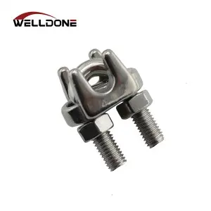 304 316 Stainless Steel JIS US Type Malleable DIN741 Wire Rope Clips
